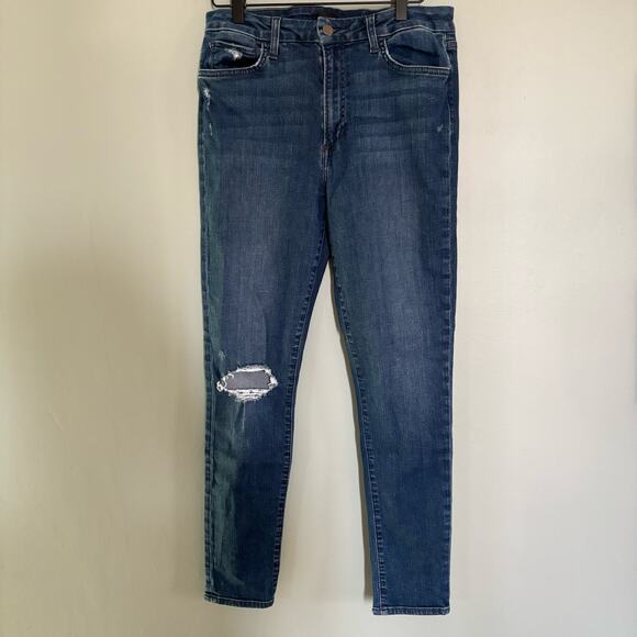 Joe's Flawless High Rise Curvy Skinny Ankle Blue Jeans Size 30 - Picture 1 of 5